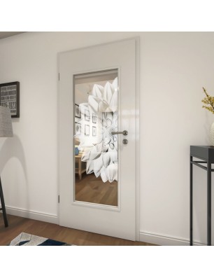 Lichtausschnitt Blume 4 Gelasert Auf Klarglas