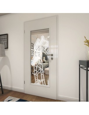 Lichtausschnitt Riesenrad Gelasert Auf Klarglas