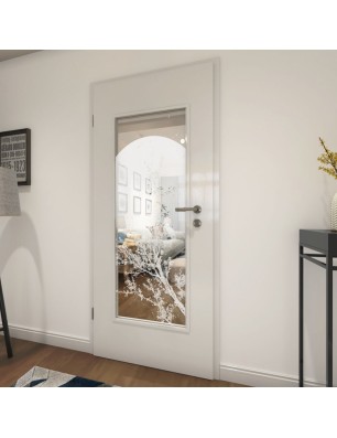 Lichtausschnitt Mond Gelasert Auf Klarglas