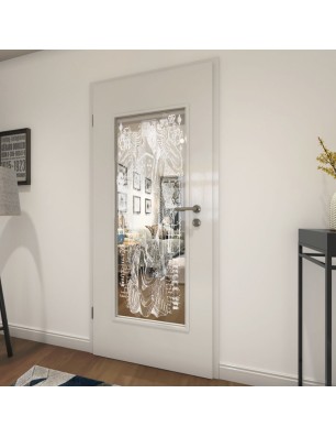 Lichtausschnitt Ritter Gelasert Auf Klarglas