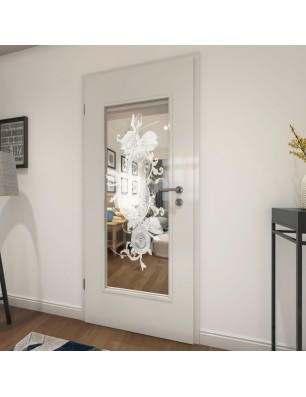 Lichtausschnitt Time Gelasert Auf Klarglas