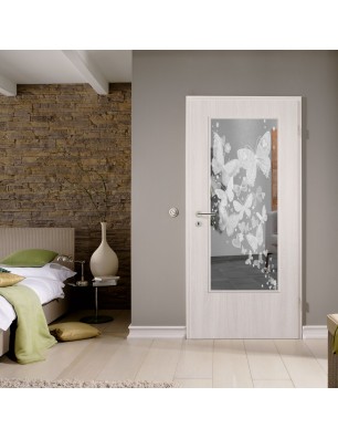 Lichtausschnitt Schmetterlinge II Gelasert Auf Klarglas