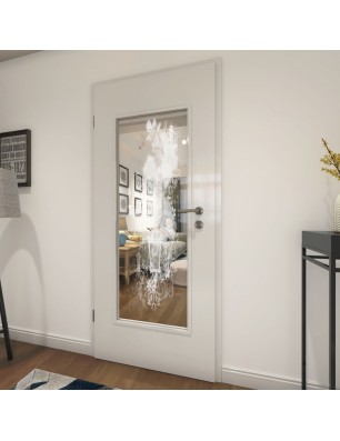 Lichtausschnitt Blume 6 Gelasert Auf Klarglas