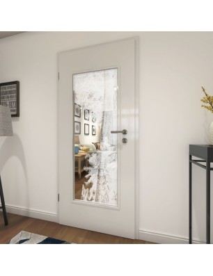 Lichtausschnitt Wald Gelasert Auf Klarglas