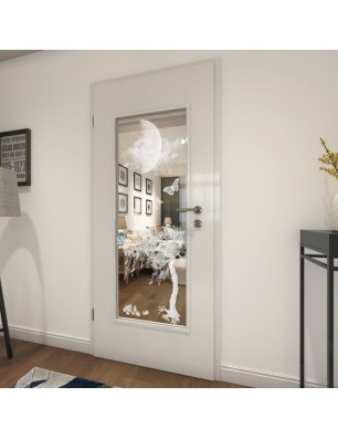 Lichtausschnitt Night Gelasert Auf Klarglas