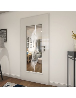 Lichtausschnitt Abstrakt 4 Gelasert Auf Klarglas