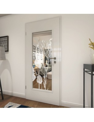 Lichtausschnitt Blume 7 Gelasert Auf Klarglas