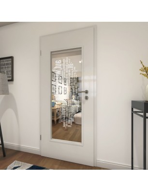 Lichtausschnitt Auf Wiedersehen Gelasert Auf Klarglas