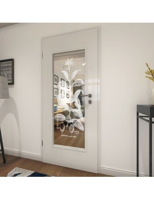 Lichtausschnitt Kaffeepflanze Gelasert Auf Klarglas