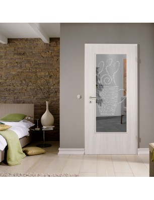 Lichtausschnitt Kaffe Wordart Gelasert Auf Klarglas