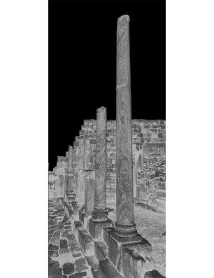 Lichtausschnitt Athen Gelasert Auf Klarglas