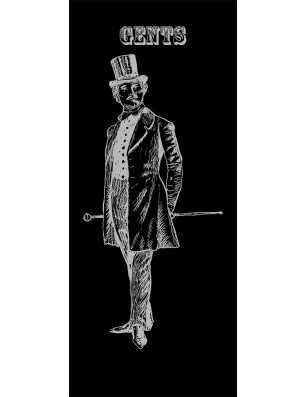 Lichtausschnitt Gents Gelasert Auf Klarglas