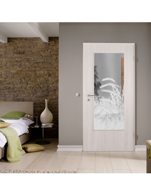 Lichtausschnitt Ernte Gelasert Auf Klarglas