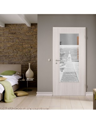 Lichtausschnitt Steg Gelasert Auf Klarglas