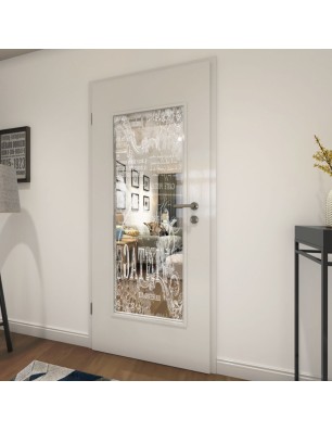 Lichtausschnitt Vintage Gelasert Auf Klarglas