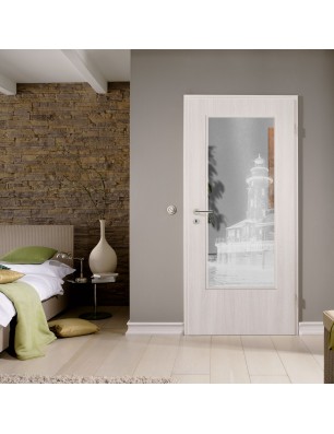 Lichtausschnitt Leuchtturm 5 Gelasert Auf Klarglas