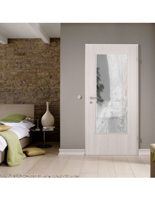 Lichtausschnitt Klippe III Gelasert Auf Klarglas