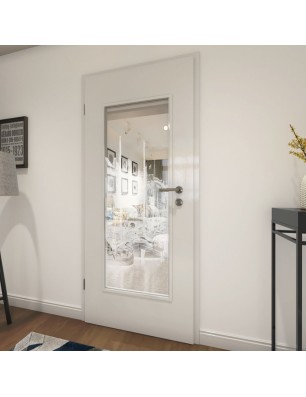 Lichtausschnitt Hafen Gelasert Auf Klarglas