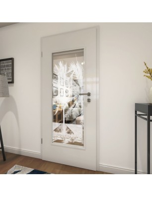 Lichtausschnitt Palmen II Gelasert Auf Klarglas