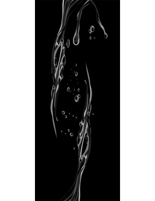 Lichtausschnitt Wasser 3 Gelasert Auf Grauglas