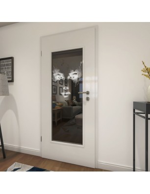 Lichtausschnitt Angel Eyes Gelasert Auf Grauglas