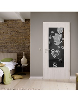 Lichtausschnitt Kid Elefant 2 Gelasert Auf Grauglas