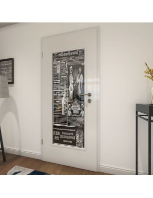 Lichtausschnitt Zeitung Gelasert Auf Grauglas