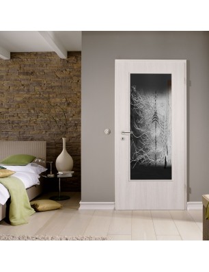 Lichtausschnitt Abstrakt 7 Gelasert Auf Grauglas