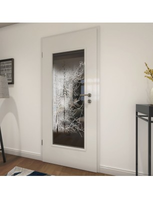 Lichtausschnitt Abstrakt 7 Gelasert Auf Grauglas