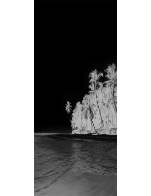 Lichtausschnitt Klippe Gelasert Auf Grauglas