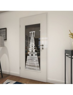 Lichtausschnitt Steg II Gelasert Auf Grauglas