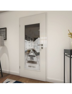 Lichtausschnitt Boot Gelasert Auf Grauglas