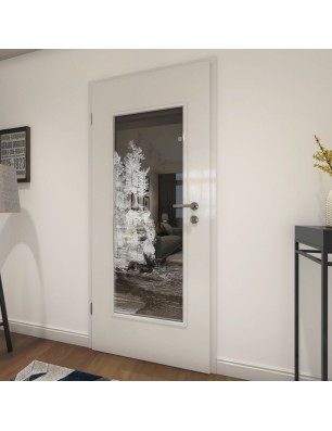 Lichtausschnitt Klippe II Gelasert Auf Grauglas