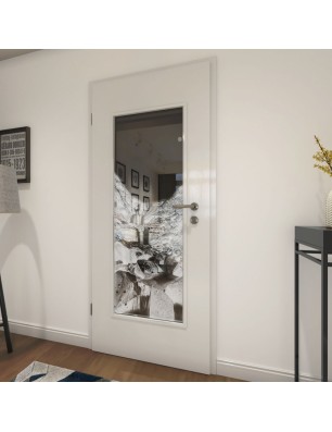 Lichtausschnitt Wasserfall Gelasert Auf Grauglas