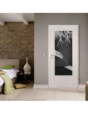 Lichtausschnitt Wellness 3 Gelasert Auf Grauglas