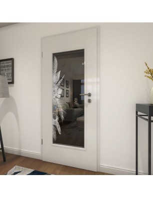 Lichtausschnitt Tropical I Gelasert Auf Grauglas