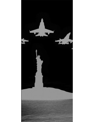 Lichtausschnitt F16 Gelasert Auf Grauglas