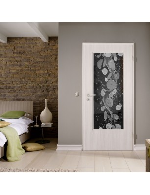 Lichtausschnitt Fruits 2 Gelasert Auf Grauglas