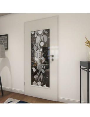 Lichtausschnitt Fruits 2 Gelasert Auf Grauglas