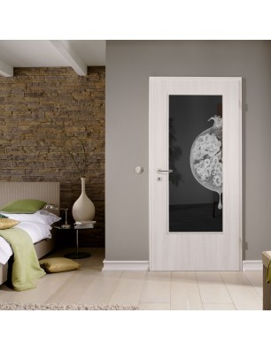 Lichtausschnitt Fruits 4 Gelasert Auf Grauglas