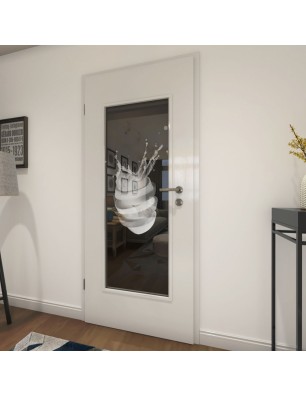 Lichtausschnitt Fruits 6 Gelasert Auf Grauglas