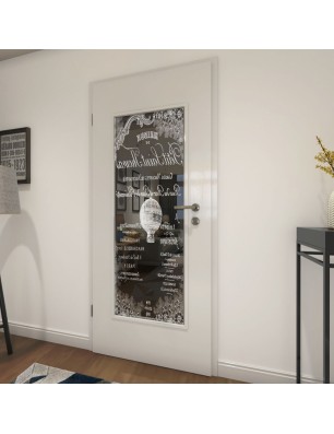 Lichtausschnitt Vintage Baloon Gelasert Auf Grauglas