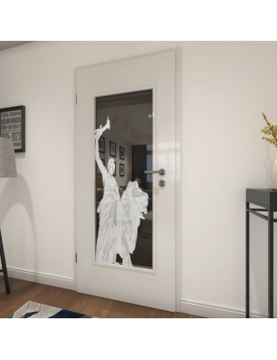 Lichtausschnitt Rom Gelasert Auf Grauglas