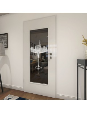 Lichtausschnitt My City Gelasert Auf Grauglas