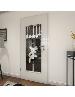 Lichtausschnitt Kitchen Gelasert Auf Grauglas