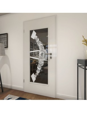 Lichtausschnitt Sushi Gelasert Auf Grauglas