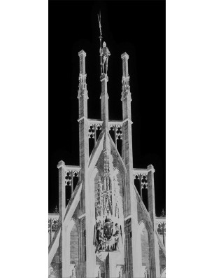 Lichtausschnitt München Gelasert Auf Grauglas