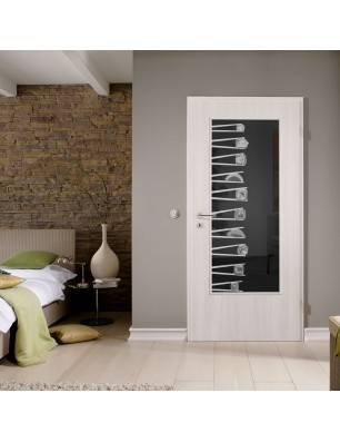 Lichtausschnitt Sushi II Gelasert Auf Grauglas