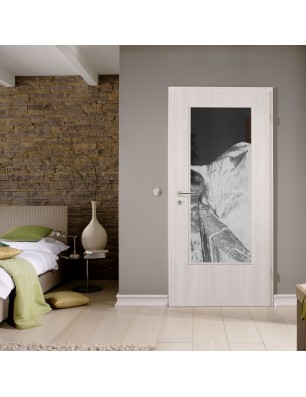 Lichtausschnitt Dreaming Kitty Gelasert Auf Grauglas