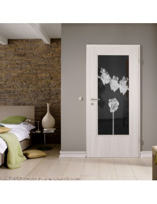 Lichtausschnitt Frösche Gelasert Auf Grauglas